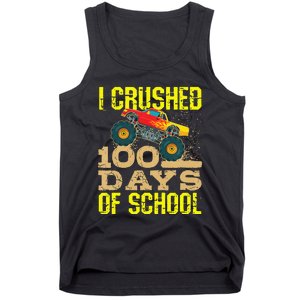 I Crushed 100 Days Of School Monster Truck Tank Top