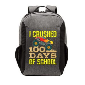 I Crushed 100 Days Of School Monster Truck Vector Backpack