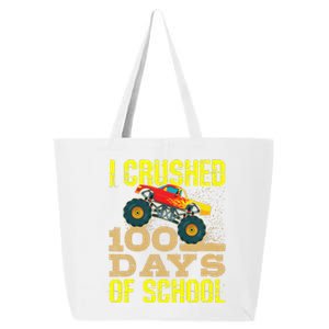 I Crushed 100 Days Of School Monster Truck 25L Jumbo Tote