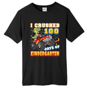 I Crushed 100 Days Of Kindergarten 100th Day School Monster Gift Tall Fusion ChromaSoft Performance T-Shirt