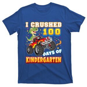 I Crushed 100 Days Of Kindergarten 100th Day School Monster Gift T-Shirt