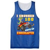 I Crushed 100 Days Of Kindergarten 100th Day School Monster Gift Mesh Reversible Basketball Jersey Tank