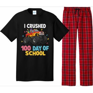 I Crushed 100 Days Of School For Monster Truck 100 Day Pajama Set