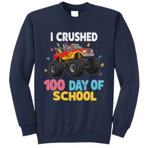 I Crushed 100 Days Of School For Monster Truck 100 Day Sweatshirt