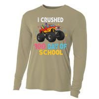 I Crushed 100 Days Of School For Monster Truck 100 Day Cooling Performance Long Sleeve Crew