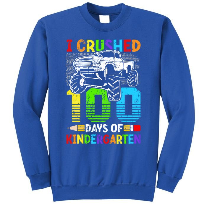 I Crushed 100 Days Of Kindergarten 100th Day Of School Funny Gift Sweatshirt