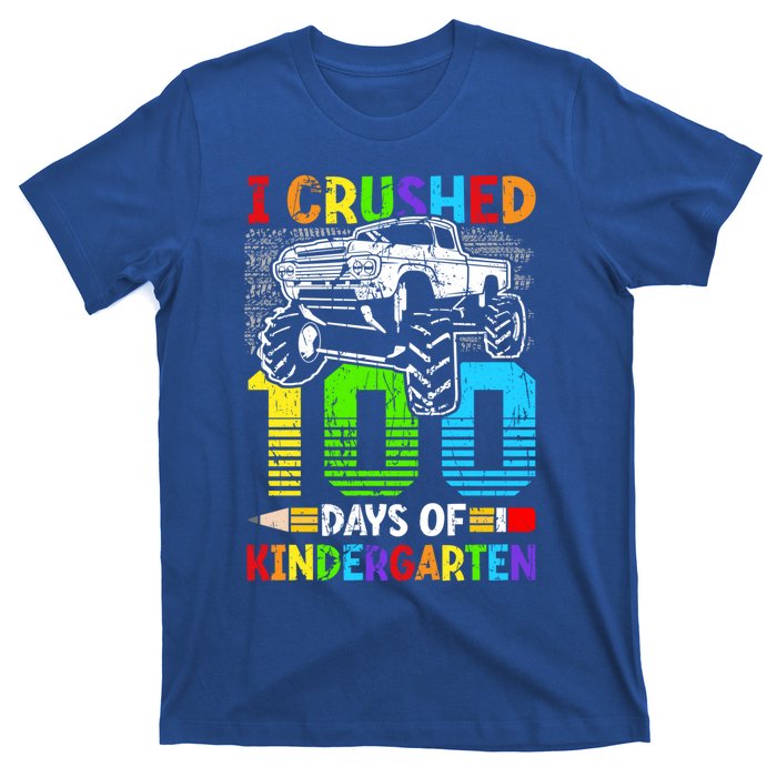 I Crushed 100 Days Of Kindergarten 100th Day Of School Funny Gift T-Shirt