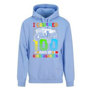 I Crushed 100 Days Of Kindergarten 100th Day Of School Funny Gift Unisex Surf Hoodie