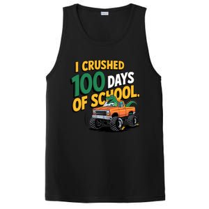 I Crushed 100 Day Of School Monster Truck T Rex Dinosaur Boy PosiCharge Competitor Tank