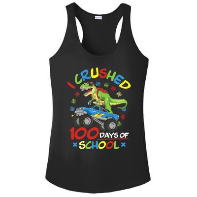 I Crushed 100 Days Of School 100th Day Of School Meaningful Gift Ladies PosiCharge Competitor Racerback Tank