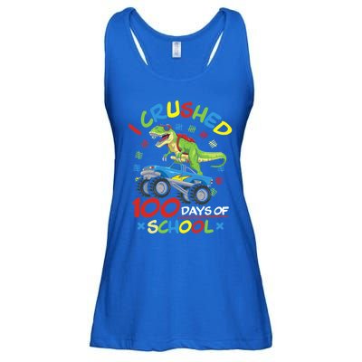 I Crushed 100 Days Of School 100th Day Of School Meaningful Gift Ladies Essential Flowy Tank