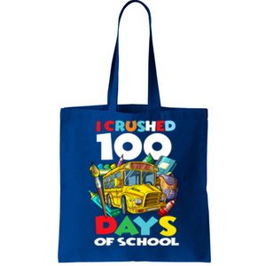 I Crushed 100 Days Of School 100th Day Of School Gift Tote Bag