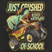 I Crushed 100 Days Of School 100th Day Tgiftrex Funny 100th Gift Cool Comfort Performance Bucket Hat