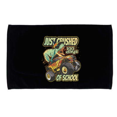 I Crushed 100 Days Of School 100th Day Tgiftrex Funny 100th Gift Microfiber Hand Towel