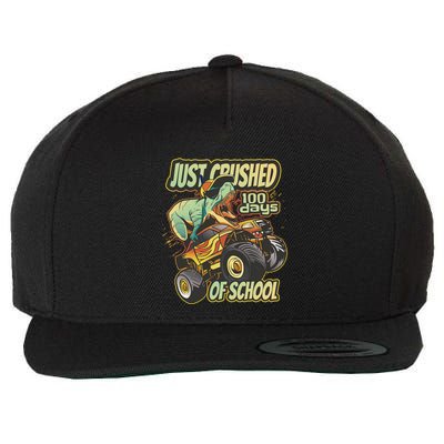 I Crushed 100 Days Of School 100th Day Tgiftrex Funny 100th Gift Wool Snapback Cap