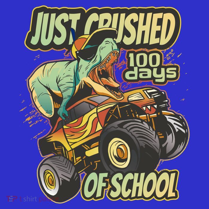 I Crushed 100 Days Of School 100th Day Tgiftrex Funny 100th Gift Apron