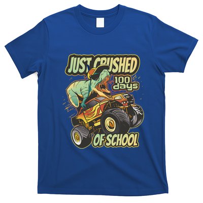 I Crushed 100 Days Of School 100th Day Tgiftrex Funny 100th Gift T-Shirt