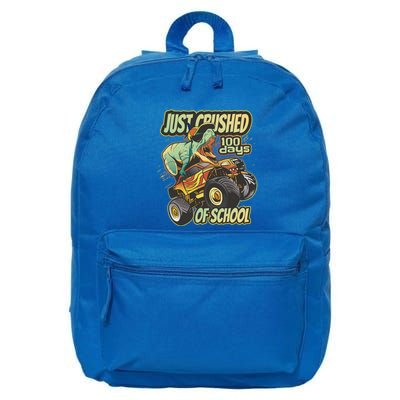 I Crushed 100 Days Of School 100th Day Tgiftrex Funny 100th Gift 16 in Basic Backpack