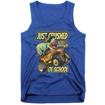 I Crushed 100 Days Of School 100th Day Tgiftrex Funny 100th Gift Tank Top