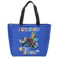 I Crushed 100 Days Of School Cute Gift Zip Tote Bag