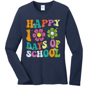 I Crushed 100 Days Of School 100th Day Of School Ladies Long Sleeve Shirt