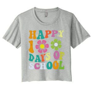 I Crushed 100 Days Of School 100th Day Of School Women's Crop Top Tee