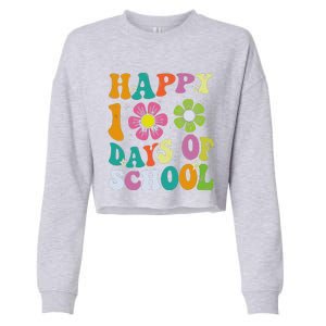 I Crushed 100 Days Of School 100th Day Of School Cropped Pullover Crew