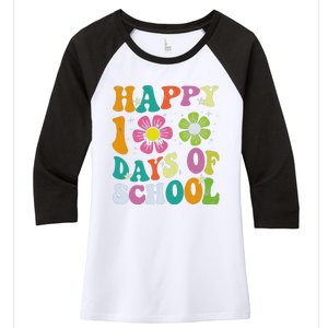 I Crushed 100 Days Of School 100th Day Of School Women's Tri-Blend 3/4-Sleeve Raglan Shirt