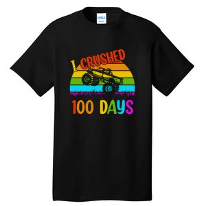 Kids I Crushed 100 Days Of School Boys Monster Tall T-Shirt