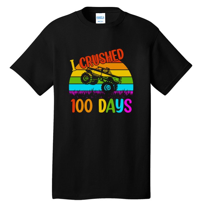 Kids I Crushed 100 Days Of School Boys Monster Tall T-Shirt