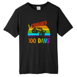 Kids I Crushed 100 Days Of School Boys Monster Tall Fusion ChromaSoft Performance T-Shirt