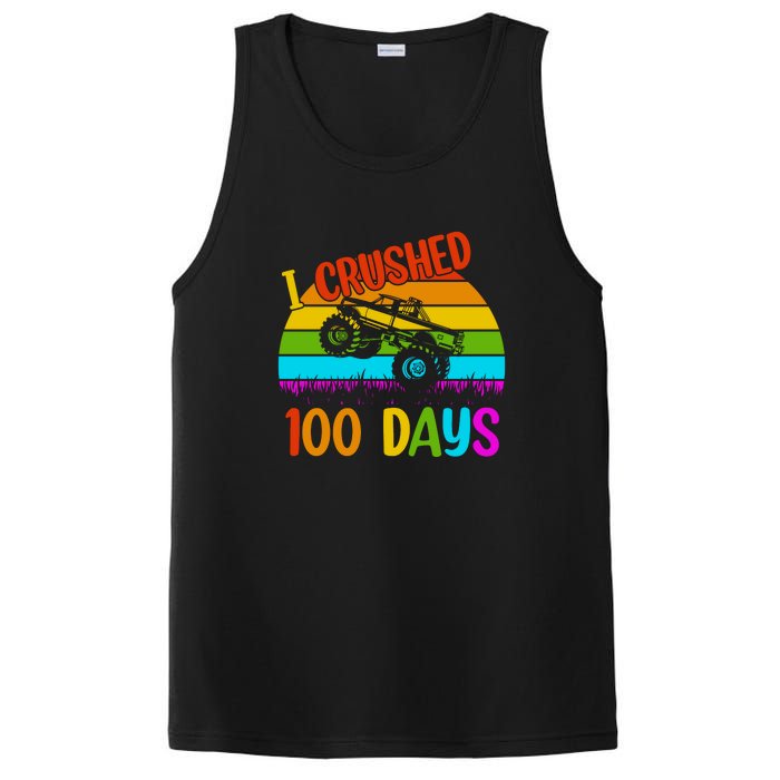 Kids I Crushed 100 Days Of School Boys Monster PosiCharge Competitor Tank