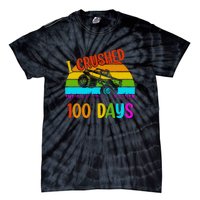 Kids I Crushed 100 Days Of School Boys Monster Tie-Dye T-Shirt