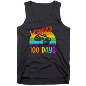 Kids I Crushed 100 Days Of School Boys Monster Tank Top