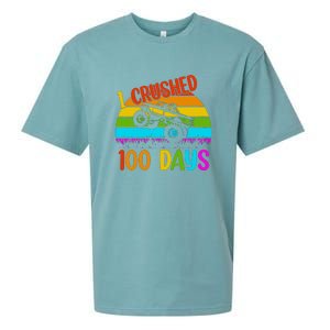 Kids I Crushed 100 Days Of School Boys Monster Sueded Cloud Jersey T-Shirt