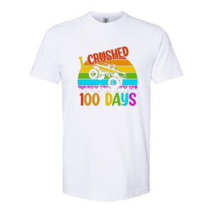 Kids I Crushed 100 Days Of School Boys Monster Softstyle CVC T-Shirt