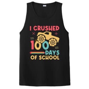 I Crushed 100 Days Of School Monster Truck Design Cute Gift PosiCharge Competitor Tank