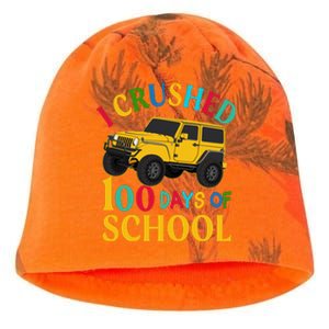 I Crushed 100 Days Of School Kati - Camo Knit Beanie