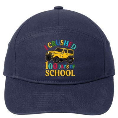 I Crushed 100 Days Of School 7-Panel Snapback Hat