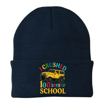 I Crushed 100 Days Of School Knit Cap Winter Beanie