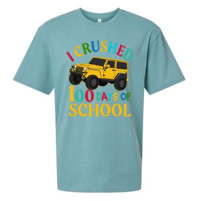 I Crushed 100 Days Of School Sueded Cloud Jersey T-Shirt