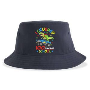 I Crushed 100 Days Of School 100th Day Of School Boys Girls Sustainable Bucket Hat