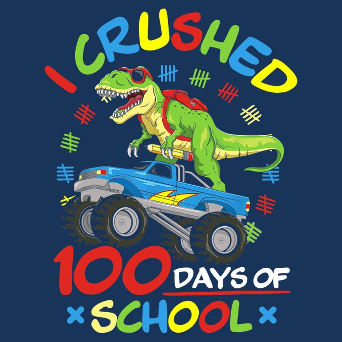 I Crushed 100 Days Of School 100th Day Of School Boys Girls 16 in Basic Backpack
