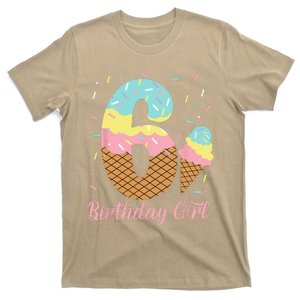 Ice Cream 6th Birthday Party Sweet 6 Years Old T-Shirt