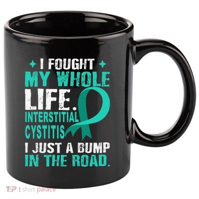 Interstitial Cystitis Awareness Teal Ribbon Support Family 11oz C Handle Ceramic Mug