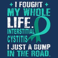 Interstitial Cystitis Awareness Teal Ribbon Support Family Doggie Tank
