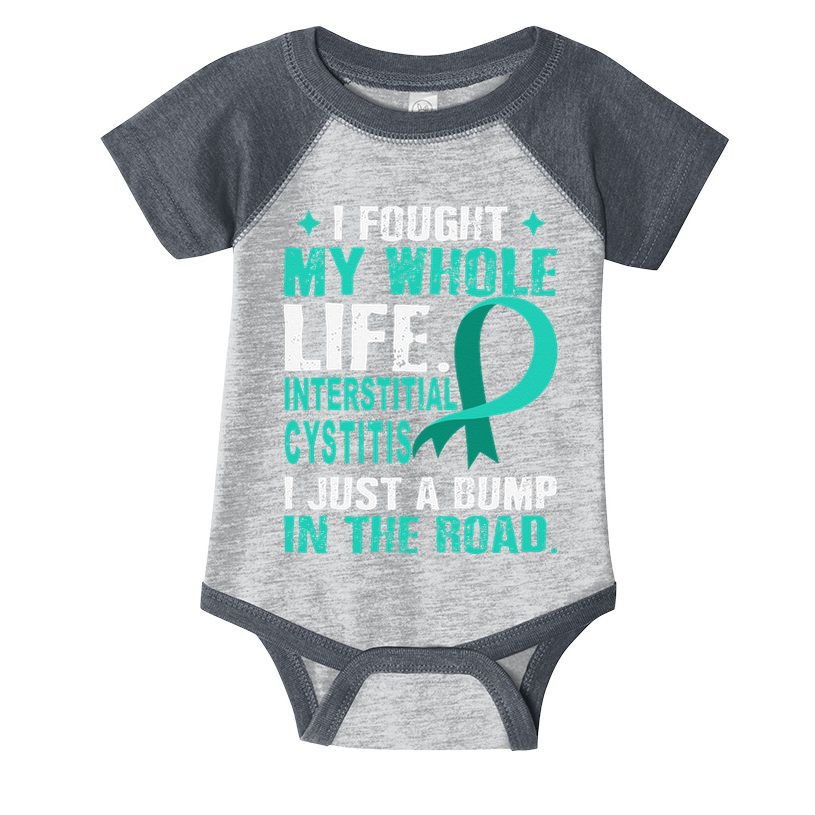 Interstitial Cystitis Awareness Teal Ribbon Support Family Infant Baby Jersey Bodysuit