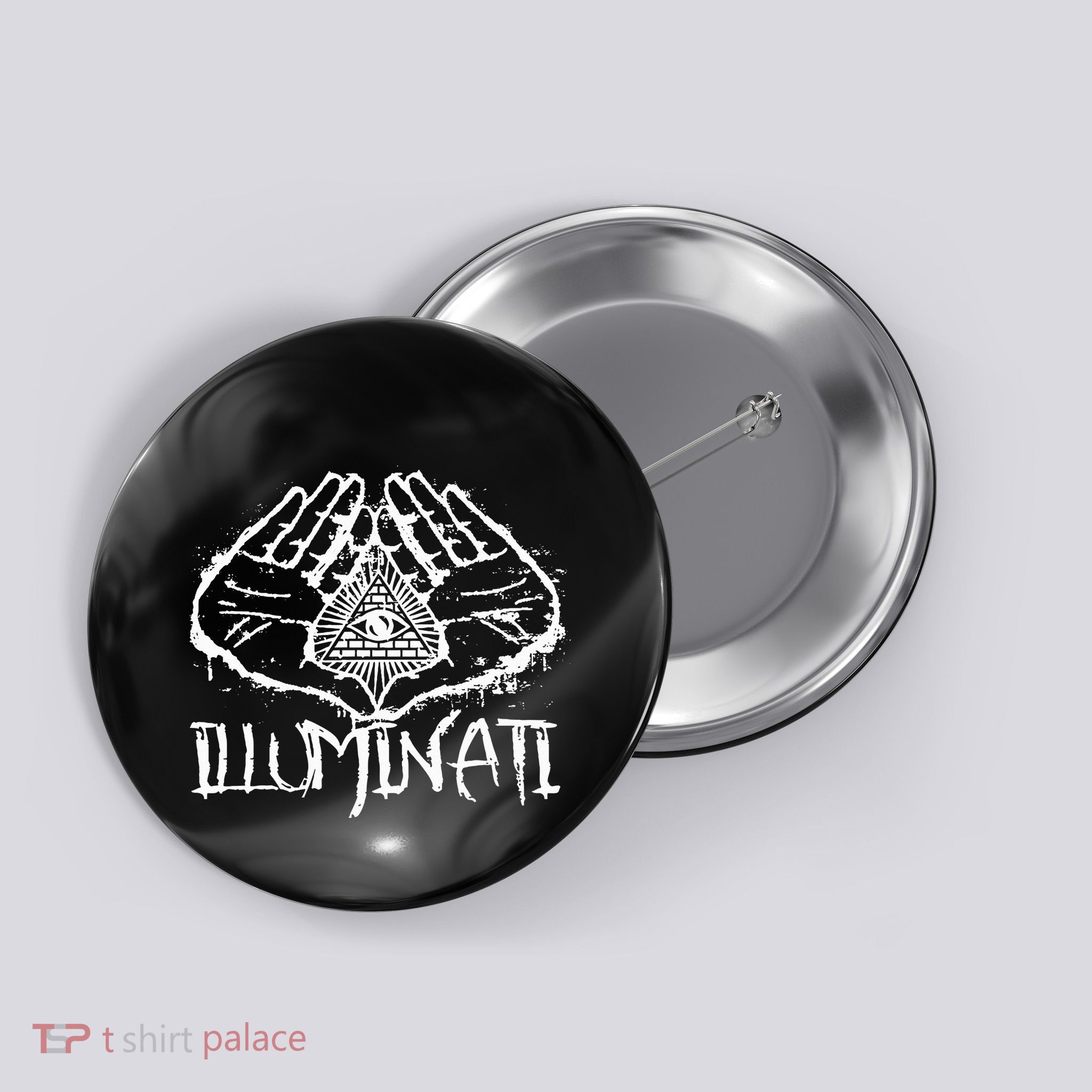 Illuminati Confirmed All Seeing Eye Truther Button