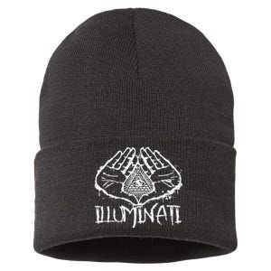 Illuminati Confirmed All Seeing Eye Truther Sustainable Knit Beanie