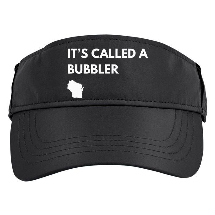 ItS Called A Bubbler Wisconsin Pride Design Adult Drive Performance Visor